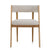 Modrest Vegas Modern Cream Fabric & Natural Oak Dining Chair (Set Of 2) Model VGME121259-CRM-DC