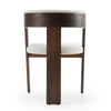 Modrest Washington Modern Off White Fabric & Brown Oak Dining Chair (Set Of 2) Model VGME121259-OFFBRN-DC-1