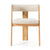 Modrest Washington Modern Beige Fabric & White Oak Dining Chair (Set Of 2) Model VGME121259-BGEWHT-DC-1
