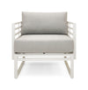 Renava Wharf - Outdoor Light Grey and White Sofa Set