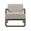 Modrest Wilber Modern Off White Fabric & Grey Wood Accent Chair Model VGVC-S2305A-WHT