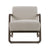 Modrest Wilber Modern Off White Fabric & Grey Wood Accent Chair Model VGVC-S2305A-WHT