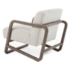 Modrest Wilber Modern Off White Fabric & Grey Wood Accent Chair Model VGVC-S2305A-WHT