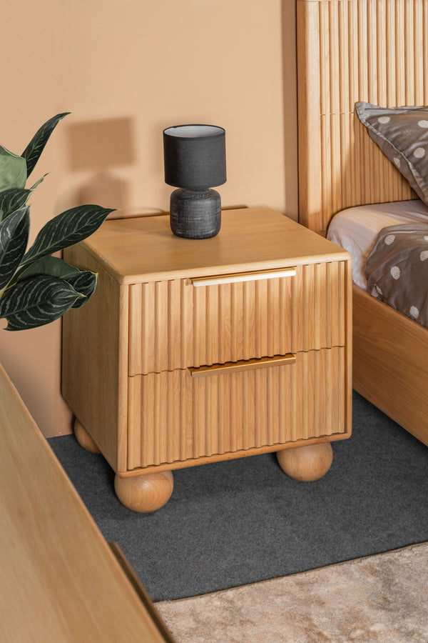 Eastern King Modrest Winters - Modern Natural Oak Bedroom Set