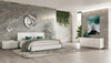 A&X Ovidius & Victoria Modern White Crocodile Lacquer Bedroom Set Model VGUN-OVIDVICT-SET-WHT