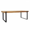 Burke Natural Wood Finish and Black Metal Dining TableModel WOR1000-TEAK