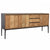 Cabot Natural Wood Finish and Black Sideboard Model WOR1004-TEAK