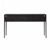 Cabot Natural Wood Finish and Black Console TableModel WOR1005-TEAK