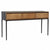 Cabot Natural Wood Finish and Black Console TableModel WOR1005-TEAK