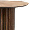 Dabney Natural Wood Wash and Black Round Dining Table Model WOR1006-TEAK