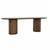 Dabney Natural Wood Wash and Black Dining TableModel WOR1007-TEAK