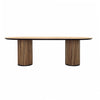 Dabney Natural Wood Wash and Black Dining TableModel WOR1007-TEAK