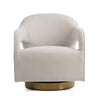 Modrest Worley Modern Beige Fabric & Gold Swivel Accent Chair Model VGRH-RHS-AC-556-BGE