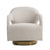 Modrest Worley Modern Beige Fabric & Gold Swivel Accent Chair Model VGRH-RHS-AC-556-BGE