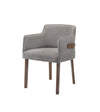 Modrest Castillo & Jordan Modern Grey Fabric & Walnut 4 Piece Dining Set Model VGMA-MIT-5303-4PC-SET