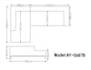 Divani Casa Willa - Modern Grey Fabric Left Facing Sectional Sofa