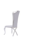 Modrest Bonnie Modern Grey Velvet & Stainless Steel Dining Chair (Set Of 2) Model VGZAY906-1-GRYBT