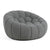 Divani Casa Yolonda Modern Curved Light Grey Fabric Chair Model VGEV2126C-CHR-C-07