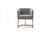 Modrest Yukon Modern Medium Grey Fabric & Antique Brass Dining Chair Model VGVCB8362-MGRYX-DC