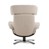 Modrest - Zahara Modern Beige Lounge Chair & Ottoman