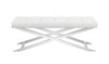 Modrest Xane - Contemporary White Vegan Leather Bench