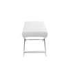 Modrest Xane - Contemporary White Vegan Leather Bench